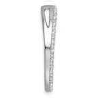 14k White Gold 3 carat Lab Grown Diamond VS+ F+ Complete Circle Chain Slide Pendant