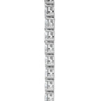 14k White Gold 56 1/4 carat Lab Grown Diamond VS/SI+ G+ Complete Round 18 inch Straight Tennis Necklace