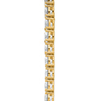 14k 56 1/4 carat Lab Grown Diamond VS+ F+ Complete Round 18 inch Straight Tennis Necklace