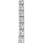 14k White Gold 50 7/8 carat Lab Grown Diamond VS/SI+ G+ Complete Round 20 inch Graduated Tennis Necklace