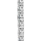 14k White Gold 72 3/8 carat Lab Grown Diamond VS/SI+ G+ Complete Round 20 inch Graduated Tennis Necklace