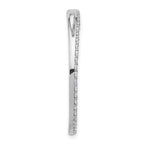 14k White Gold 1 carat Lab Grown Diamond VS+ F+ Complete Circle Chain Slide Pendant
