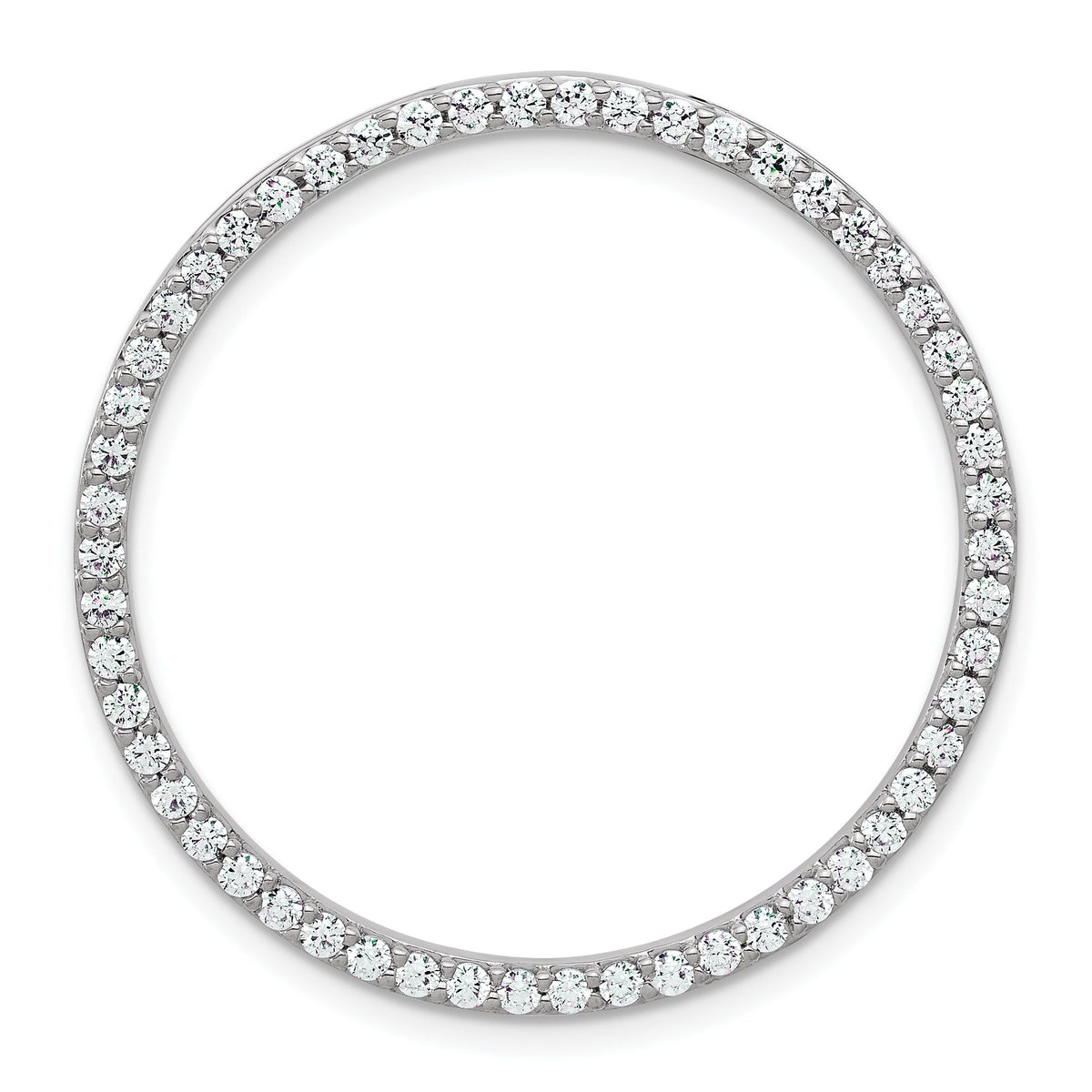 Lab-Grown Diamond Slide Pendant in 14K White Gold (1 ct., VS/SI+ G+) - Sophia Jewelers Main image
