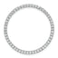 14k White Gold 1 carat Lab Grown Diamond VS/SI+ G+ Complete Circle Chain Slide Pendant