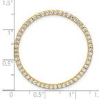 14k 1 carat Lab Grown Diamond VS/SI+ G+ Complete Circle Chain Slide Pendant