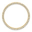 14k 1 carat Lab Grown Diamond VS+ F+ Complete Circle Chain Slide Pendant