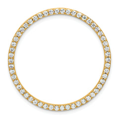 14k 1 carat Lab Grown Diamond VS+ F+ Complete Circle Chain Slide Pendant