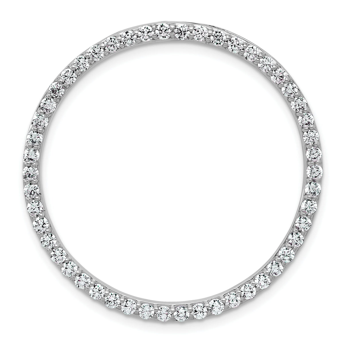 Complete Circle Slide Pendant in 14K White Gold (1 1/2 ct. tw., VS+ F+) - Sophia Jewelers Main image