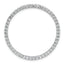 14k White Gold 1 1/2 carat Lab Grown Diamond VS+ F+ Complete Circle Chain Slide Pendant
