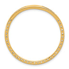 14k 1 1/2 carat Lab Grown Diamond VS+ F+ Complete Circle Chain Slide Pendant