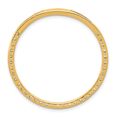 14k 1 1/2 carat Lab Grown Diamond VS+ F+ Complete Circle Chain Slide Pendant