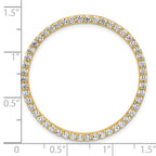 14k 1 1/2 carat Lab Grown Diamond VS/SI+ G+ Complete Circle Chain Slide Pendant