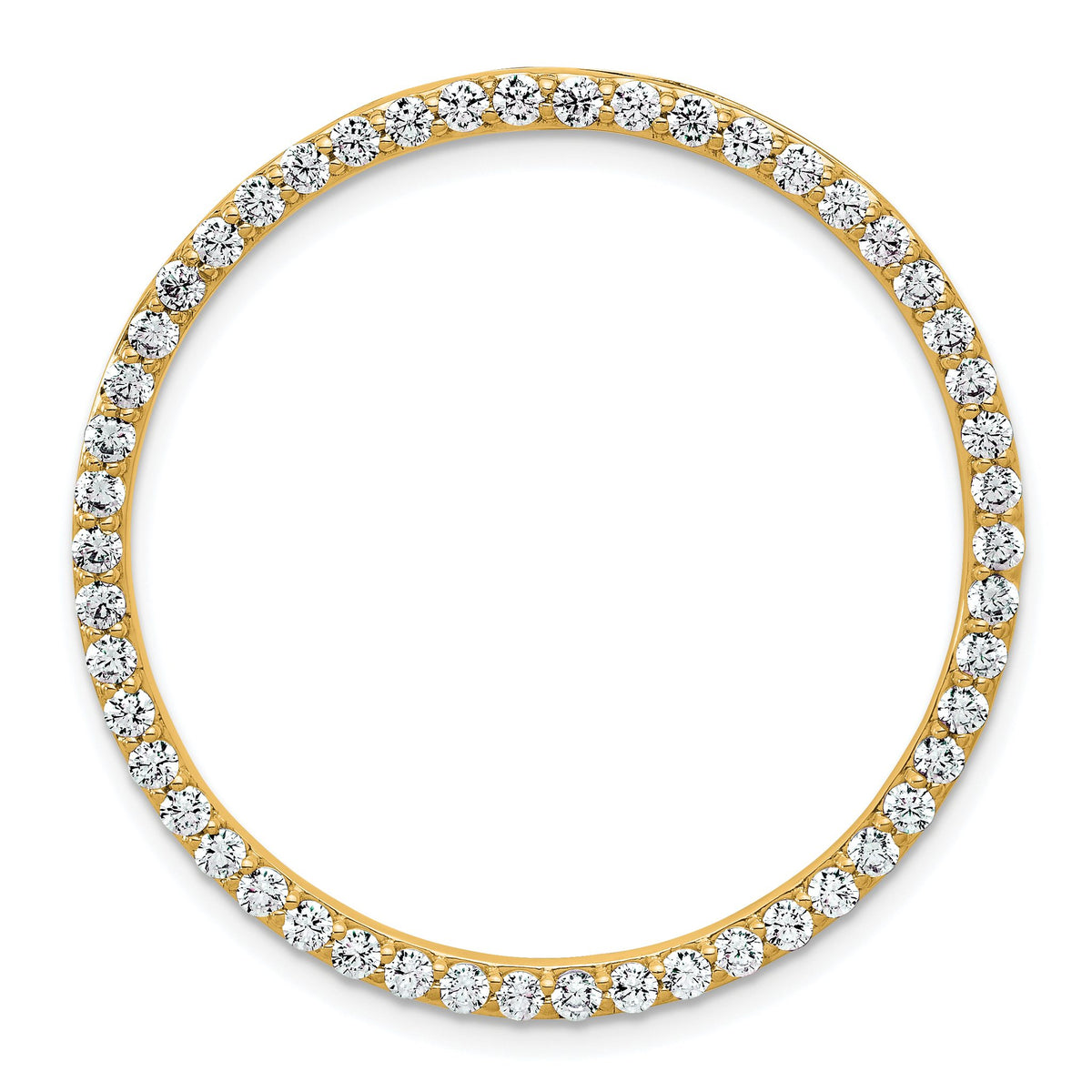 Lab-Grown Diamond Pendant in 14K Yellow Gold, 36mm (1 1/2 ct. tw., VS/SI+ G+) - Sophia Jewelers Main image