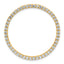 14k 1 1/2 carat Lab Grown Diamond VS/SI+ G+ Complete Circle Chain Slide Pendant
