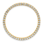 14k 1 1/2 carat Lab Grown Diamond VS+ F+ Complete Circle Chain Slide Pendant
