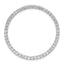 14k White Gold 2 carat Lab Grown Diamond VS/SI+ G+ Complete Circle Chain Slide Pendant