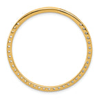 14k 2 carat Lab Grown Diamond VS+ F+ Complete Circle Chain Slide Pendant