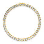 14k 2 carat Lab Grown Diamond VS/SI+ G+ Complete Circle Chain Slide Pendant