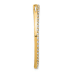 14k 3 carat Lab Grown Diamond VS+ F+ Complete Circle Chain Slide Pendant