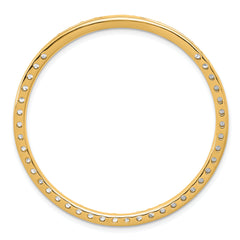 14k 3 carat Lab Grown Diamond VS+ F+ Complete Circle Chain Slide Pendant