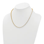14k 4 1/2 carat Lab Grown Diamond VS+ F+ Complete Round 18 inch Straight Tennis Necklace