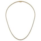 14k 4 1/2 carat Lab Grown Diamond VS/SI+ G+ Complete Round 18 inch Straight Tennis Necklace