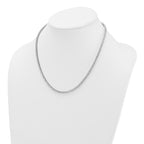 14k White Gold 9 carat Lab Grown Diamond VS+ F+ Complete Round 18 inch Straight Tennis Necklace