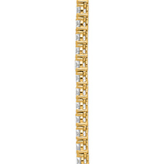 14k 30 5/8 carat Lab Grown Diamond VS/SI+ G+ Complete Round 24 inch Straight Tennis Necklace
