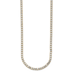 14k 28 3/4 carat Lab Grown Diamond VS/SI+ G+ Complete Round 22 inch Straight Tennis Necklace