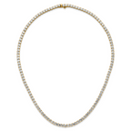 14k 30 1/2 carat Lab Grown Diamond VS/SI+ G+ Complete Round 20 inch Straight Tennis Necklace