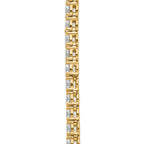 14k 42 7/8 carat Lab Grown Diamond VS/SI+ G+ Complete Round 24 inch Straight Tennis Necklace