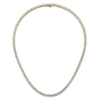 14k 36 carat Lab Grown Diamond VS/SI+ G+ Complete Round 20 inch Straight Tennis Necklace
