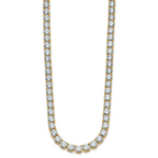 14k 49 carat Lab Grown Diamond VS/SI+ G+ Complete Round 20 inch Straight Tennis Necklace
