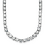 14k White Gold 68 1/4 carat Lab Grown Diamond VS+ F+ Complete Round 22 inch Straight Tennis Necklace