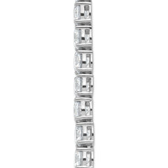 14k White Gold 91 carat Lab Grown Diamond VS/SI+ G+ Complete Round 24 inch Straight Tennis Necklace