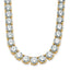 14k 83 carat Lab Grown Diamond VS/SI+ G+ Complete Round 22 inch Straight Tennis Necklace