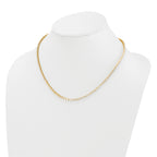 14k 5 3/8 carat Lab Grown Diamond VS+ F+ Complete Round 18 inch Graduated Tennis Necklace