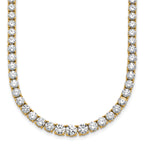 14k 18 7/8 carat Lab Grown Diamond VS/SI+ G+ Complete Round 18 inch Graduated Tennis Necklace