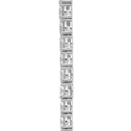 14k White Gold 40 3/8 carat Lab Grown Diamond VS/SI+ G+ Complete Round 20 inch Graduated Tennis Necklace