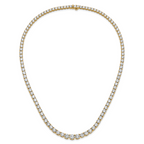 14k 40 3/8 carat Lab Grown Diamond VS/SI+ G+ Complete Round 20 inch Graduated Tennis Necklace