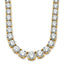14k 50 7/8 carat Lab Grown Diamond VS+ F+ Complete Round 20 inch Graduated Tennis Necklace