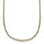 14k 5 carat Lab Grown Diamond VS/SI+ G+ Complete 18 inch Graduated Tennis Necklace