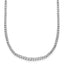 14k White Gold 5 carat Lab Grown Diamond VS/SI+ G+ Complete 18 inch Graduated Tennis Necklace