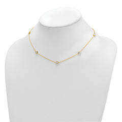 True Origin 14k 1 3/4 carat Lab Grown Diamond VS+ F+ Complete 18 inch Seven Station Necklace