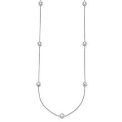 True Origin 14k White Gold 1 3/4 carat Lab Grown Diamond VS+ F+ Complete 16 inch Seven Station Necklace