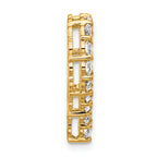 14k 1 1/2 carat Lab Grown Diamond VS/SI+ G+ Complete Heart Chain Slide Pendant
