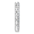 14k White Gold 4 carat Lab Grown Diamond VS+ F+ Complete 18 inch Heart Pendant Necklace