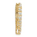 14k 3 carat Lab Grown Diamond VS/SI+ G+ Complete Heart Chain Slide Pendant