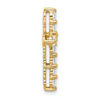 14k 4 carat Lab Grown Diamond VS+ F+ Complete Cross Chain Slide Pendant