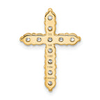 14k 4 carat Lab Grown Diamond VS+ F+ Complete Cross Chain Slide Pendant